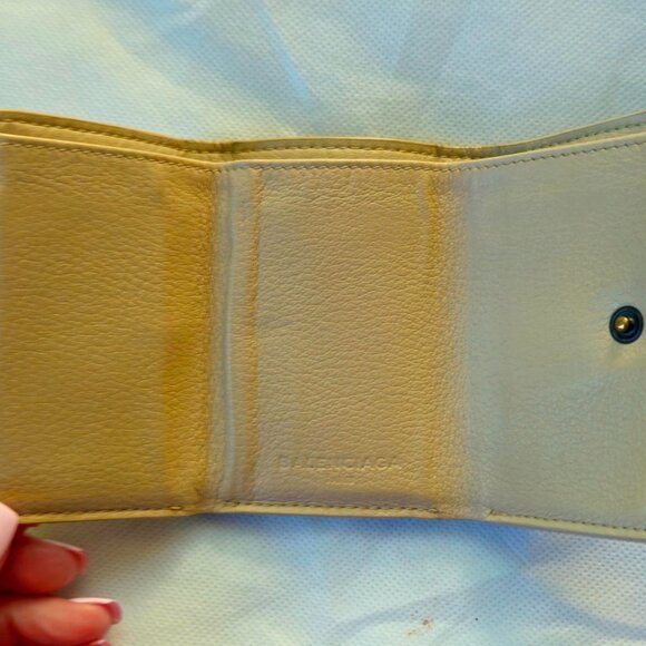 Two Balenciaga Blush Papier Mini + Tan mini mini Papier Leather Wallets - Picture 11 of 11